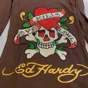 EUC Don Ed Hardy long sleeve shirt
